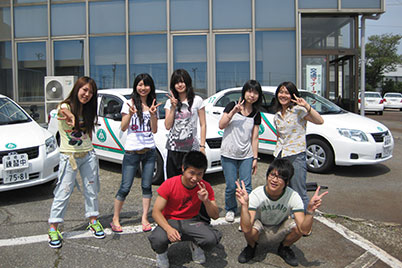 こまつ自動車学校の合宿の様子