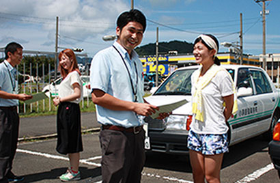 小浜自動車学校の合宿の様子