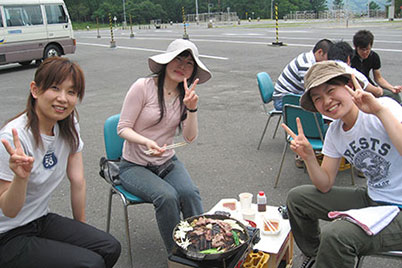 遠野ドライビングスクールの合宿の様子