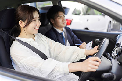 運転免許教習中 運転免許教習中